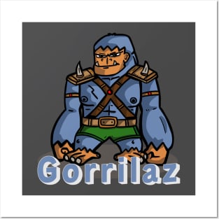 Gorilla Monster Warrior Posters and Art